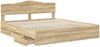 vidaXL Bettrahmen Sonoma-Eiche 200 x 200 cm Ingenieurs Holz 3412972 Bild 5