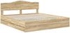 vidaXL Bettrahmen Sonoma-Eiche 200 x 200 cm Ingenieurs Holz 3412972 Bild 4