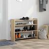 vidaXL Schuhregal Sonoma-Eiche 80x25x62 cm Holzwerkstoff 859916 Bild 3