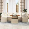 vidaXL Garten Essgruppe mit Kissen 8 pcs Beige und Creme 3349805 Bild 3