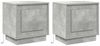 vidaXL Nachttisch 2 pcs Beton Grau 44 x 34,5 x 45 cm Holzwerkstoff 869569 Bild 2