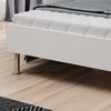 Futonbett Anton 140x200 cm Kopfteil Anthrazit Rahmen weiss Bild 3