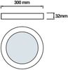 24W LED Aufputz Deckenlampe Panel Deckenleuchte Rund | 2000 Lumen | Ø 30 cm | Warmweiß (3000 K) Bild 5