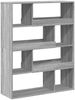 vidaXL Bücherregal Grau Sonoma 100x33x125,5 cm Holzwerkstoff 3309335 Bild 2