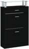 vidaXL Schuhschrank Schwarz 63x24x104 cm Holzwerkstoff 342564 Bild 5