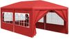 vidaXL Party-Zelt 600 x 300 x 255 cm Rot PE und Stahl 42032349 Bild 2
