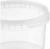 BENBOW Aufbewahrungssystem Eimer mit Deckel 30 20 10 5 3 1 0,5 L Transparent Lebensmittelecht, Polypropylen - Lebensmittelecht, Geschmacksneutral, Auslaufsicher, (5-tlg, PZH-, BRC- und DIN-ISO-zertifiziert), für Lebensmittel, Farben, Chemikalien Bild 3