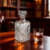 WestCraft Karaffe Bormioli Rocco Whisky-Karaffe aus Glas – 3 edle Designs, (1-tlg), Glasstopfen für sicheres Verschließen - für Hausbar & Wohnzimmer Bild 2