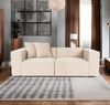 2-Sitzer-Sofa, 'Lora', 65 x 108 x 220, Pfirsich Bild 2