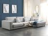 Ecksofa LOFOTEN Stoff Hellgrau Linksseitig Bild 3