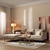 Bronx71 Ecksofa Denver Samt beige links Bild 2