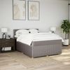 vidaXL Boxspringbett mit Matratze Taupe 140x200 cm Stoff 3287483 Bild 3