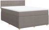 vidaXL Boxspringbett mit Matratze Taupe 140x200 cm Stoff 3287483 Bild 2