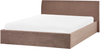 Bett mit Stauraum ORBEY Bouclé Braun 180 x 200 cm Bild 5