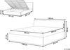 Bett mit Stauraum ORBEY Bouclé Braun 180 x 200 cm Bild 2