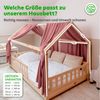 lilimaus Betthimmel Hausbetthimmel Baumwoll Musselin Betthimmel Kinder Hausbett 2er Set, Stilvolle Musselin-Deko für Kinderzimmer, ideal als Geschenkidee Bild 3