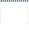 vidaXL Einziehbare Markise 150×150 cm Blau und Weiß 143746 Bild 5
