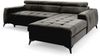 AX LIVING Schwarze Eckcouch mit Schlaffunktion Arkucio Mini 260 cm R Bild 2