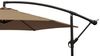 Ampelschirm Aluminium 300cm taupefarben, mit Kurbel, Gestell Aluminium, Material Bezug 100% Polyester, Gewicht 10kg Bild 3