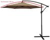 Ampelschirm Aluminium 300cm taupefarben, mit Kurbel, Gestell Aluminium, Material Bezug 100% Polyester, Gewicht 10kg Bild 4