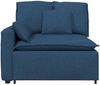 vidaXL Modulares Sofa Endmodul mit Armlehne Kissen Blau 100 cm 4104394 Bild 3