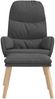 vidaXL Relaxsessel mit Hocker Dunkelgrau Stoff [3097343] Bild 3