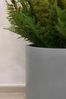 VIVANNO Blumentopf Fiberglas CHICO Rund - Betongrau Beton-Design (1 St), 40x40 cm Bild 3