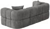 Sofa Designersofa VEGA 3-Sitzer in Stoff Egon Grau Bild 3