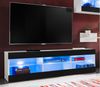 Stylefy Azara Lowboard Weiß Schwarz ohne LED-Beleuchtung Bild 2