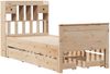 vidaXL Massivholzbett mit Regal ohne Matratze 90x190 cm Kiefer 3308942 Bild 3
