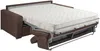 Schlafsofa 4-Sitzer Stoff VIZIR - Braun - Liegefläche: 160 cm - Matratzenhöhe: 18 cm mit Memory Schaum Bild 3