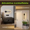 Nettlife LED Wandleuchte LED Wandleuchte Treppenhaus 12W 41cm 3000K, LED fest integriert, Warmweiß Bild 2