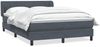 vidaXL Boxspringbett mit Matratze Dunkelgrau 160x210 cm Samt 3317698 Bild 2