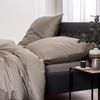 Estella Mako-Satin Bettwäsche Atelier Valetta 135x200 + 1 x Kissen 80 x 80 Uni kiesel Bild 2