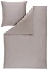 Estella Mako-Satin Bettwäsche Atelier Valetta 135x200 + 1 x Kissen 80 x 80 Uni kiesel Bild 4