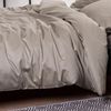 Estella Mako-Satin Bettwäsche Atelier Valetta 135x200 + 1 x Kissen 80 x 80 Uni kiesel Bild 3