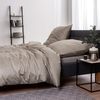 Estella Mako-Satin Bettwäsche Atelier Valetta 135x200 + 1 x Kissen 80 x 80 Uni kiesel Bild 5