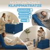 Bestschlaf Klappmatratze, 15 cm hoch, waschbar, geeignet für Hausstauballergiker, Blau, 15 x 195 x 75 cm Bild 3