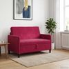 vidaXL Sofa mit Stauraum Weinrot 122 x 78 x 87 cm Polyester 42036910 Bild 3