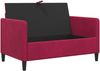 vidaXL Sofa mit Stauraum Weinrot 122 x 78 x 87 cm Polyester 42036910 Bild 4