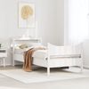 vidaXL Massivholzbett mit Kopfteil Weiß 75x190 cm Kiefer 3306328 Bild 3
