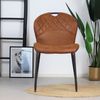 Bronx71 Esszimmerstuhl Fay cognac Eco-Leder stapelbar - 6er Set Bild 3