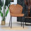 Bronx71 Esszimmerstuhl Fay cognac Eco-Leder stapelbar - 6er Set Bild 5