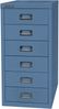 Bisley MultiDrawer™, 29er Serie, DIN A4, 6 Schubladen, Farbe blau Bild 2