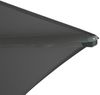 Sonnenschirm Mozzo 4x4 m von Brafab aus Aluminium und Polyester, modern, anthrazit, mit winddichtem Kamin Bild 2