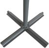 Sonnenschirm Mozzo 4x4 m von Brafab aus Aluminium und Polyester, modern, anthrazit, mit winddichtem Kamin Bild 3