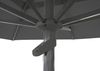 Sonnenschirm Mozzo 4x4 m von Brafab aus Aluminium und Polyester, modern, anthrazit, mit winddichtem Kamin Bild 4
