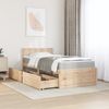 vidaXL Bett mit Schubladen und Matratze 90x190 Massivholz Kiefer 3281919 Bild 3