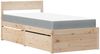 vidaXL Bett mit Schubladen und Matratze 90x190 Massivholz Kiefer 3281919 Bild 2