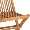 vidaXL 3-tlg. Garten-Essgruppe mit Kissen Klappbar Massivholz Teak 3063201 Bild 3